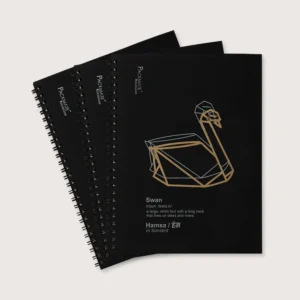 Packmate Black Spiral Notebook - Ruled Made From 100% Recycled Paper - Image 3