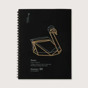 Packmate Black Spiral Notebook - Ruled Made From 100% Recycled Paper